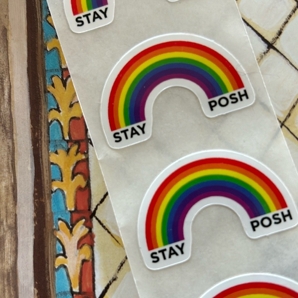poshmark stickers small business essentials poshfest poshfixings RARE rainbows - Picture 4 of 5